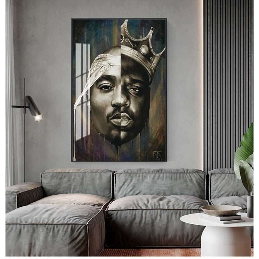 Biggie & Tupac Wall Art Canvas