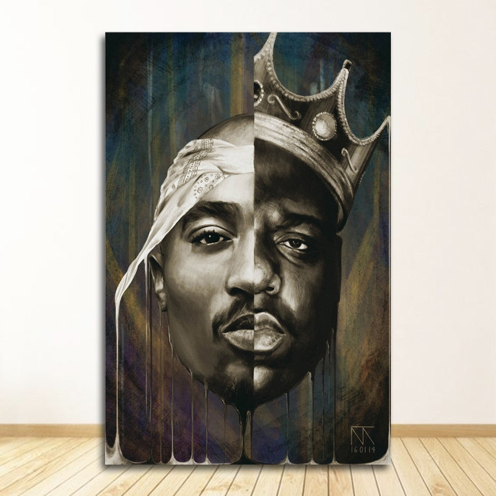 Biggie & Tupac Wall Art Canvas