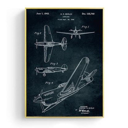 Aircraft Anatomy Canvas Art