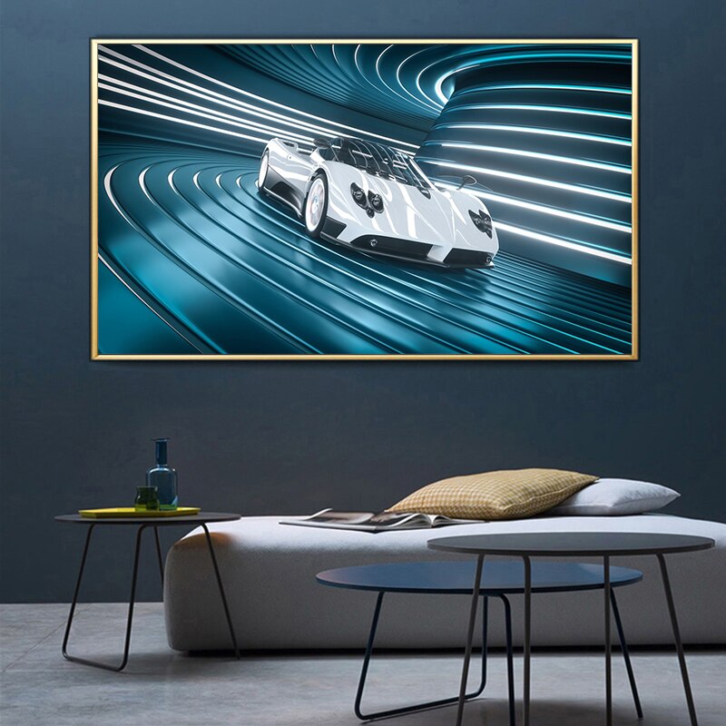 Cool Super Sports Racing Car Canvas Art