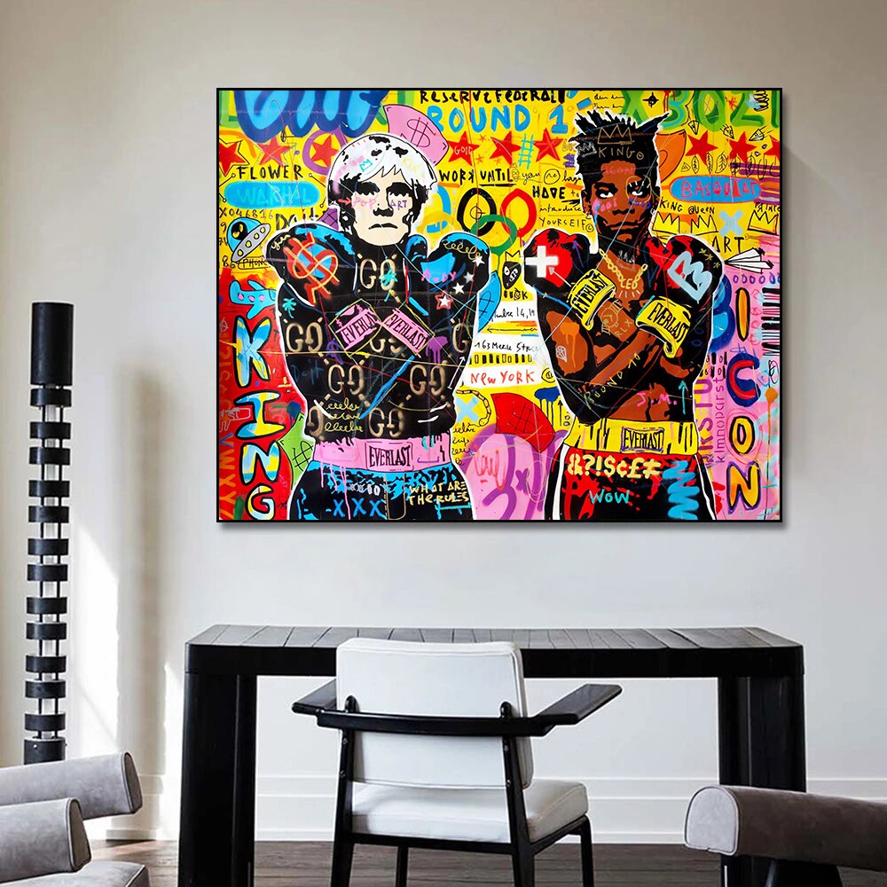 Graffiti Boxer Boys Canvas Art