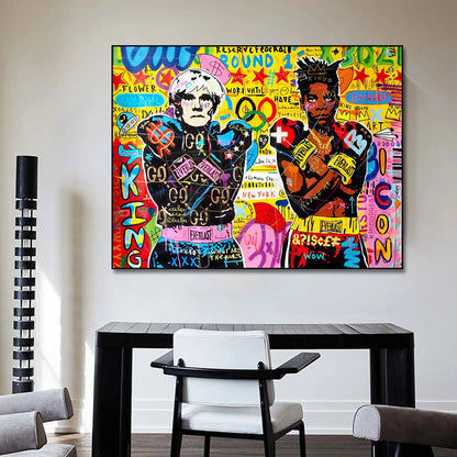 Graffiti Boxer Boys Canvas Art