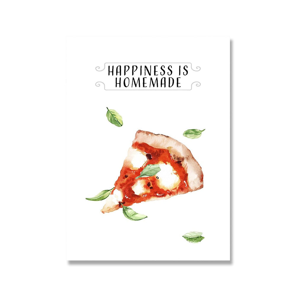 Italian Gourmet Pizza Canvas Art