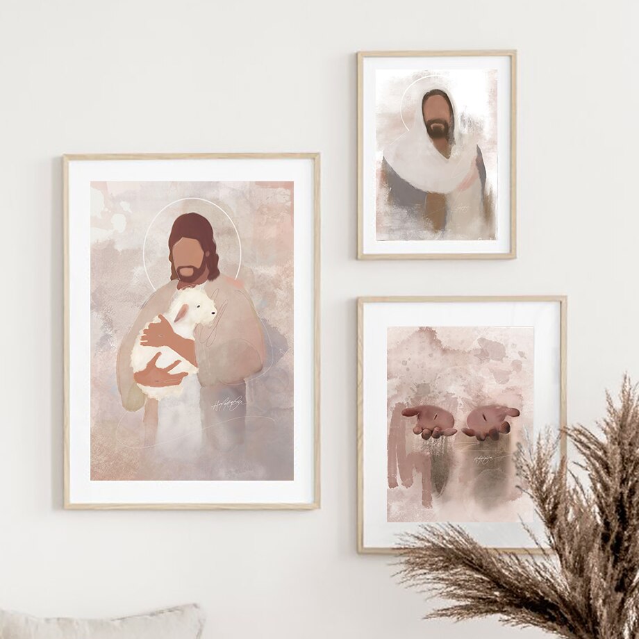 Jesus Christ Illustration Canvas Art