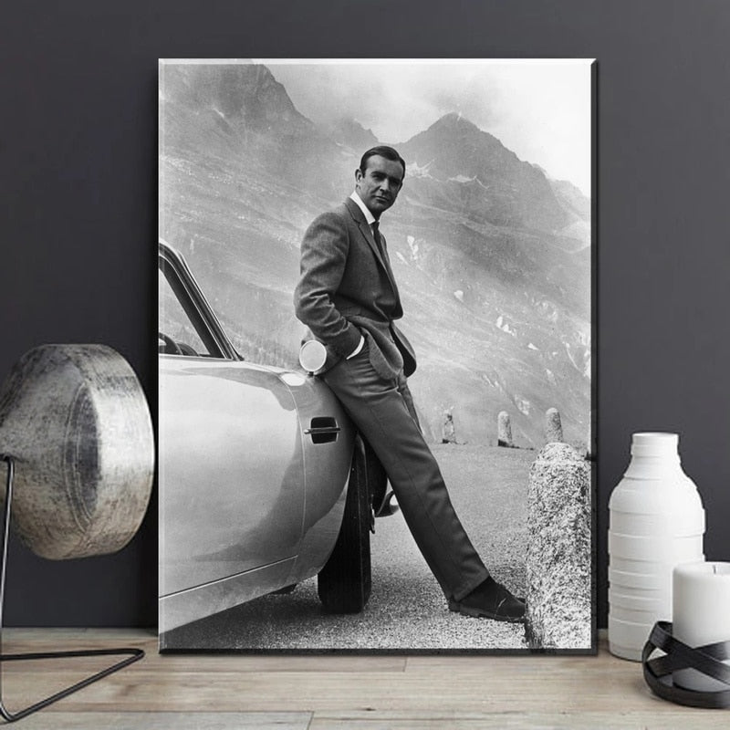 James Bond 007 Movie Poster Canvas Art