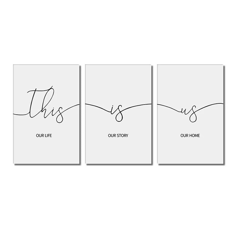 This Is Us Family Home Wall Art Canvas