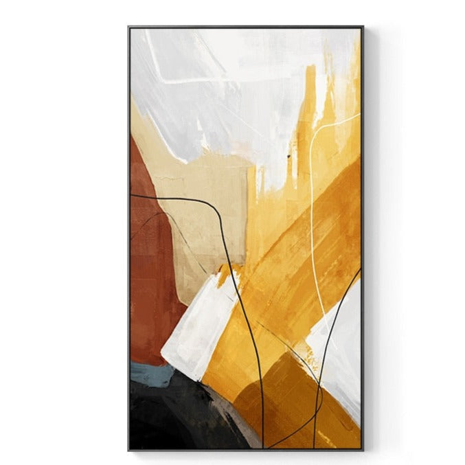 Abstract Colorful Paint Canvas Art