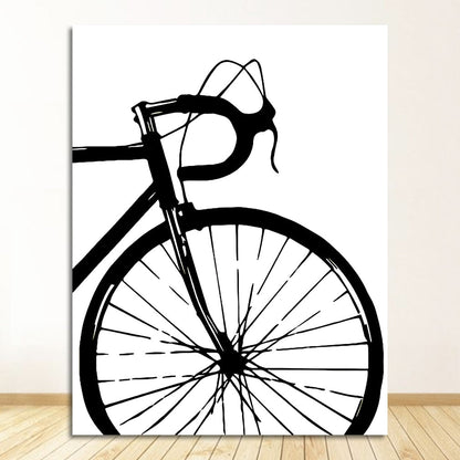 Black & White Bicycle Canvas Art