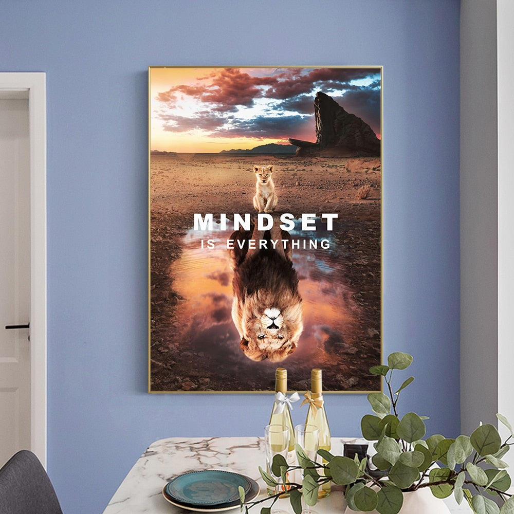 Lion Inspirational Canvas Art