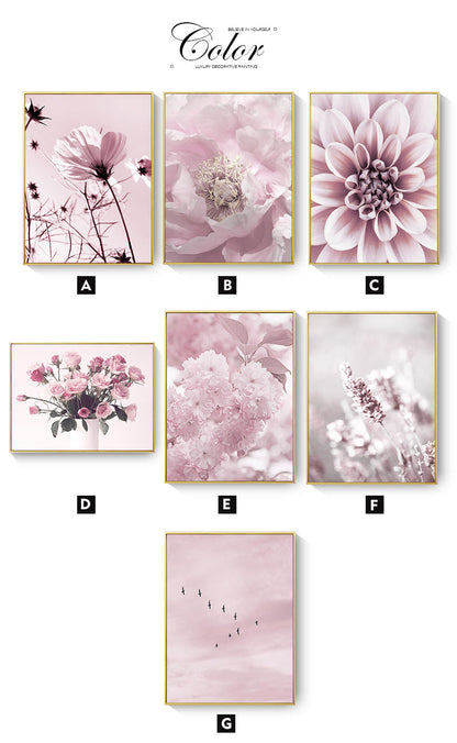 Pink Flower Canvas Art