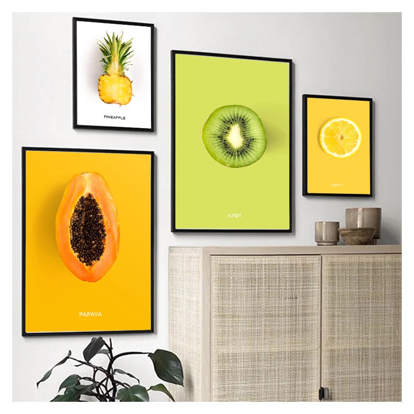 Fruit Poster Kitchen Canvas Art