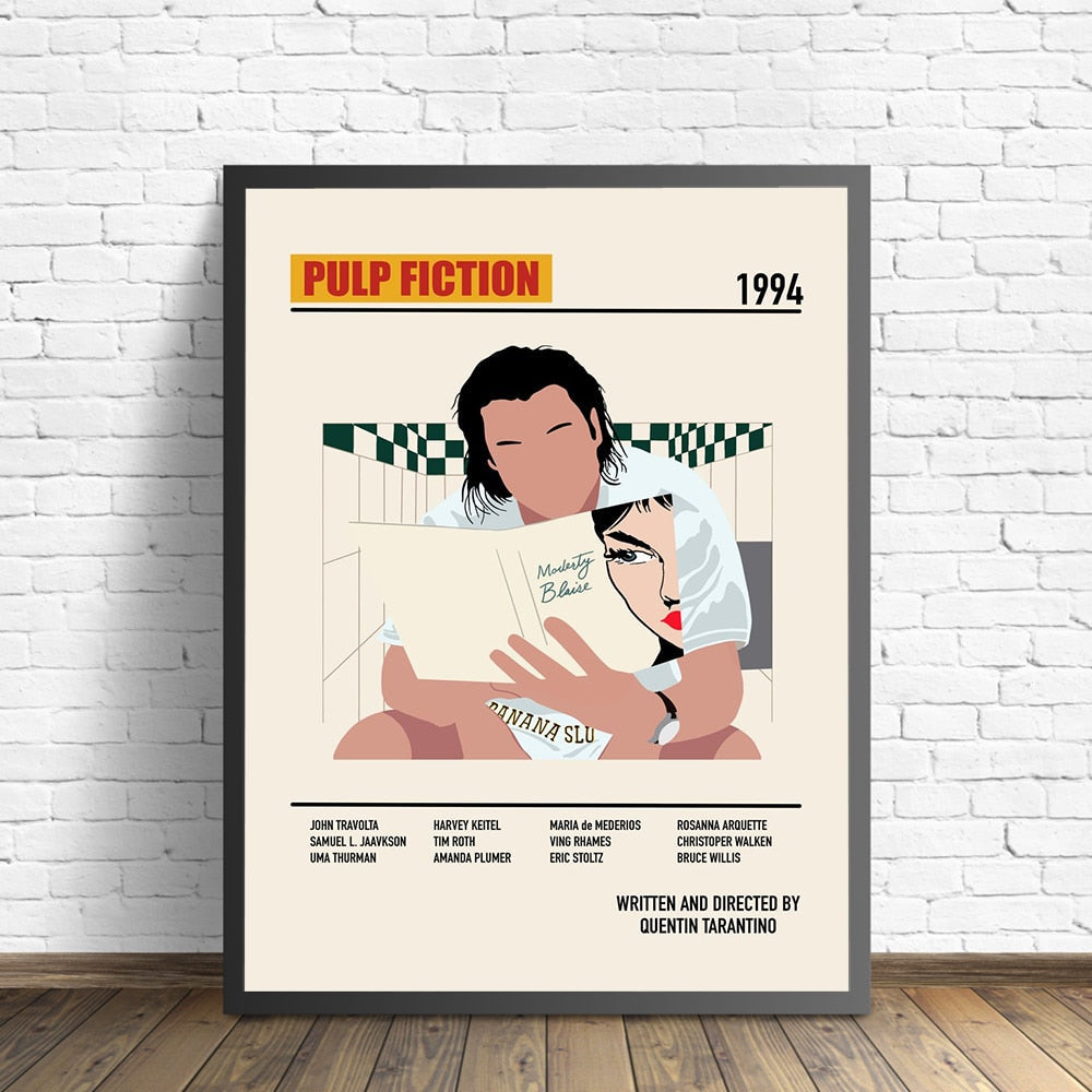 Retro Pulp Fiction Art Canvas