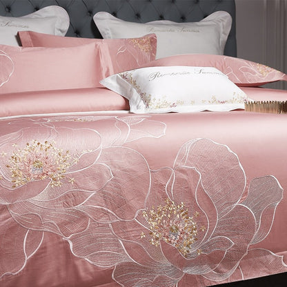 Blooming Thulian Cotton Duvet Cover Bedding Set