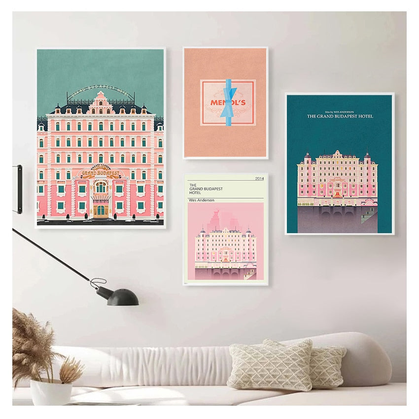 Grand Budapest Hotel Art Canvas