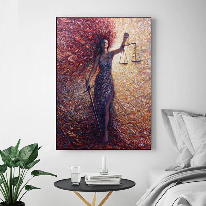 Goddess of Justice Canvas Art