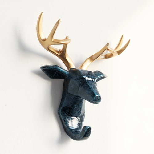 Animal Head Sticker Hook Statue