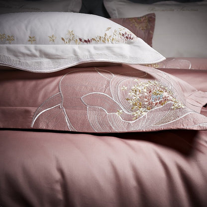 Blooming Carnation Cotton Duvet Cover Bedding Set