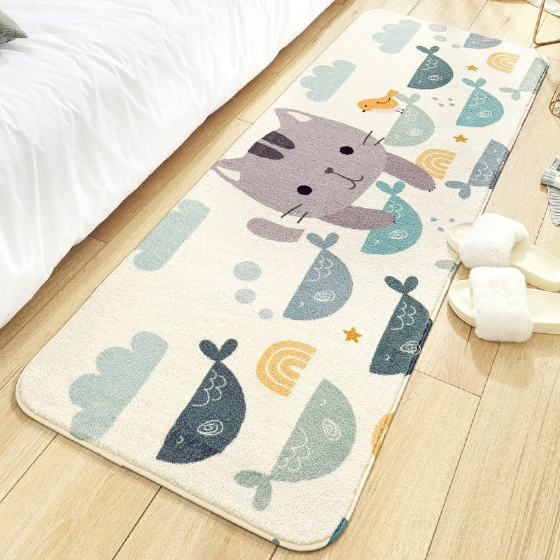 Cartoon Rainbow Animal Rug