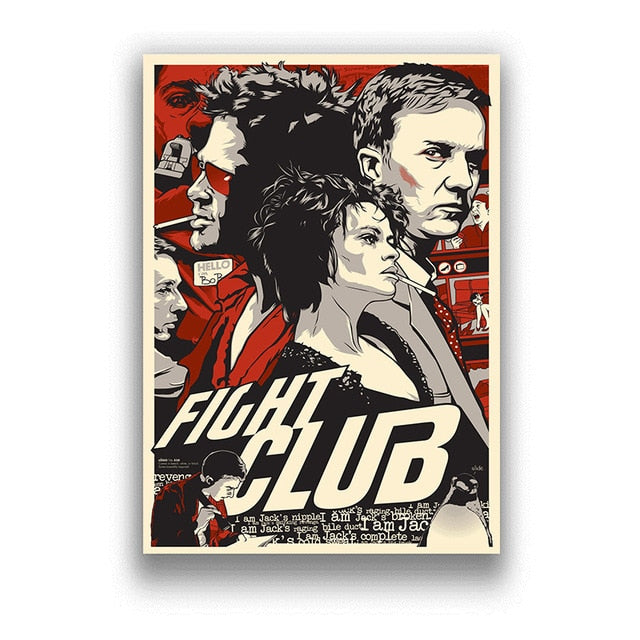 Fight Club Movie Canvas Art