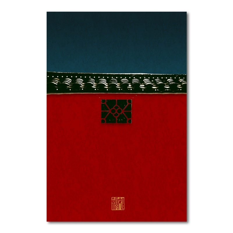 Traditional Chinese Architecture Canvas Art