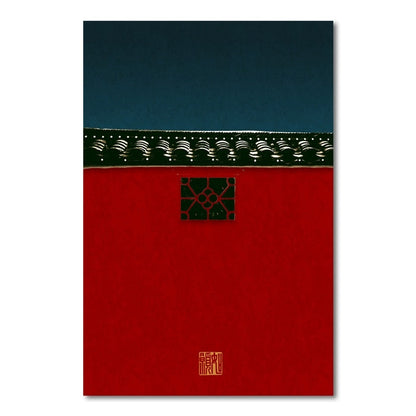 Traditional Chinese Architecture Canvas Art