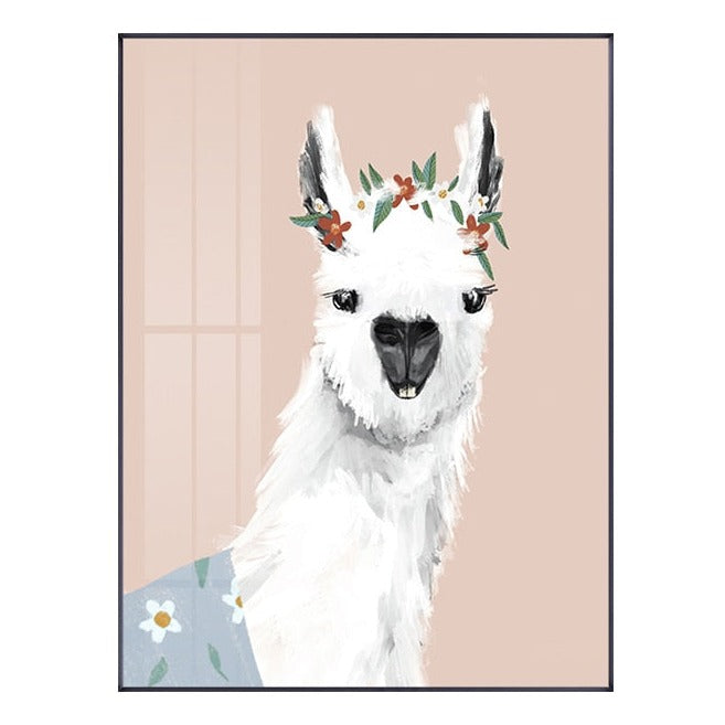 Cute Alpaca Canvas Art