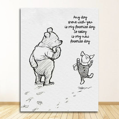 Winnie The Pooh Quotes Canvas Art