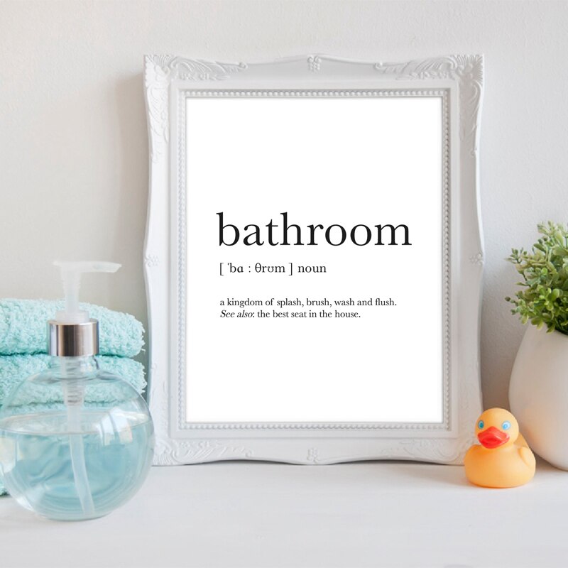 Deja Poo Bathroom Definition Canvas Art