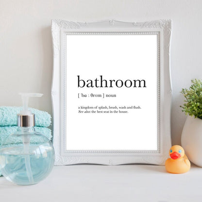 Deja Poo Bathroom Definition Canvas Art