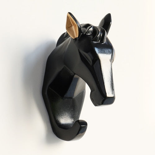 Animal Head Sticker Hook Statue