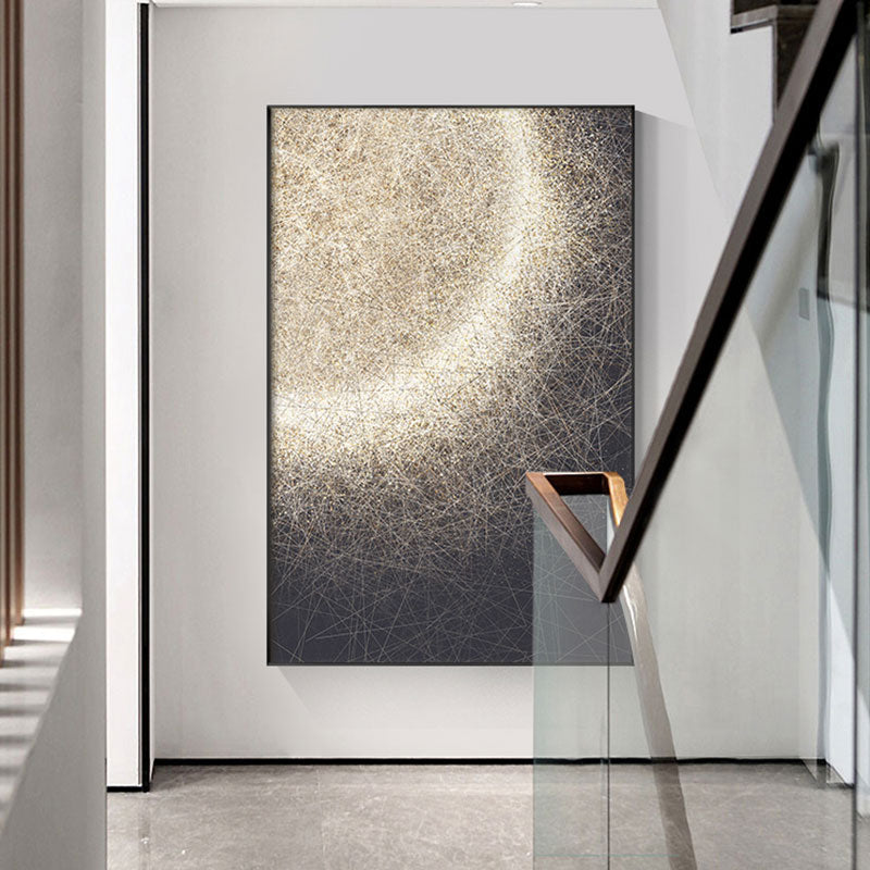 Modern Abstract Moon Eclipse Canvas Art