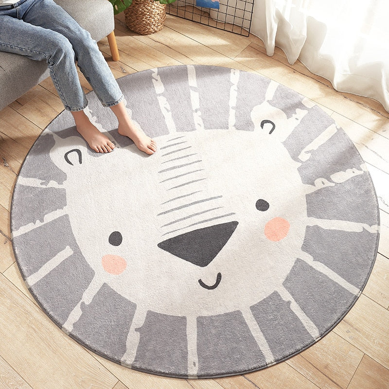 Smile Face Round Rug