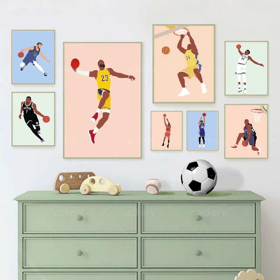 Basketball Player Canvas Art