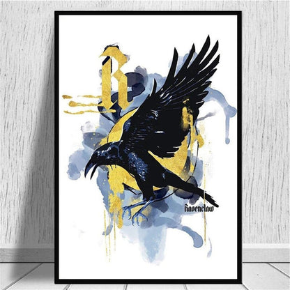 Harry Potter Hogwarts Houses Canvas Art