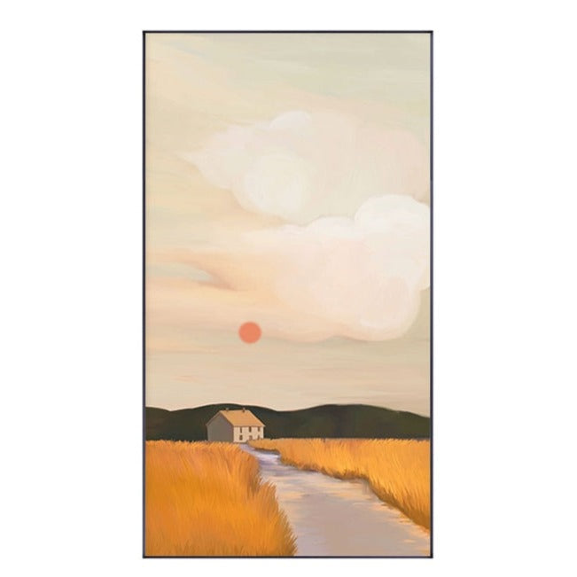 Sunset Landscape Painting Canvas Art