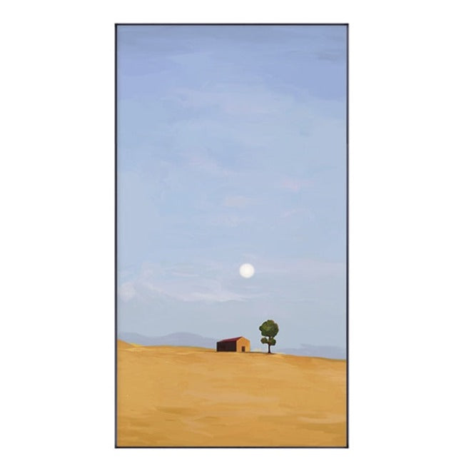 Sunset Landscape Painting Canvas Art