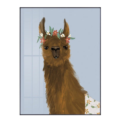 Cute Alpaca Canvas Art