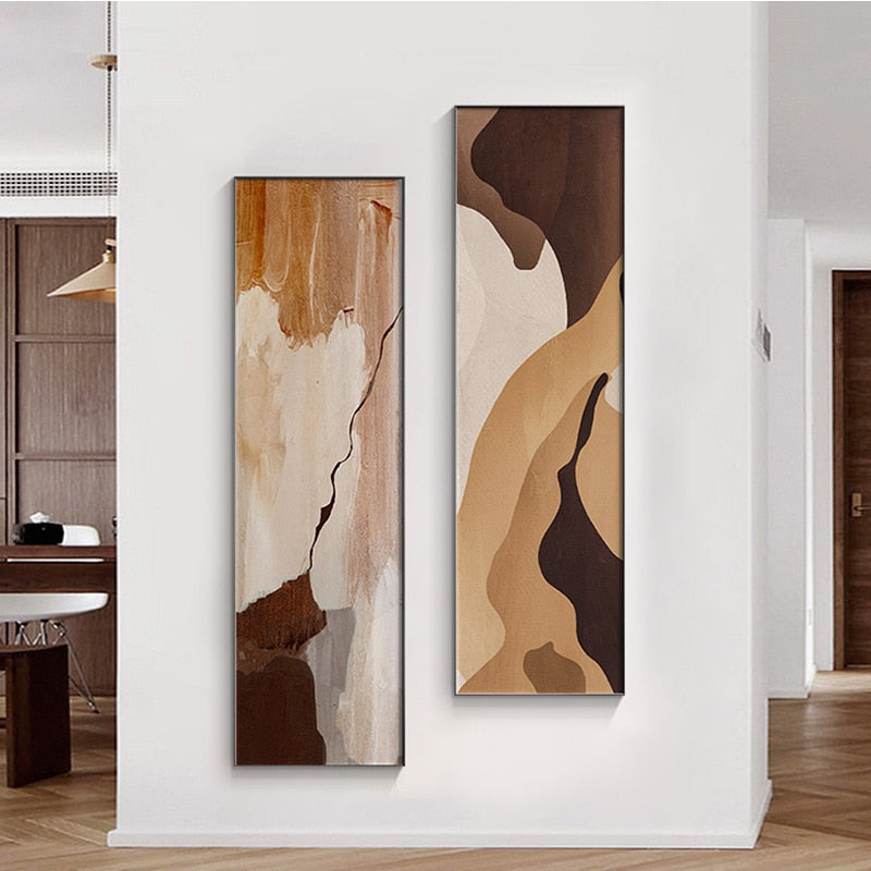 Brown Marble Canvas Art