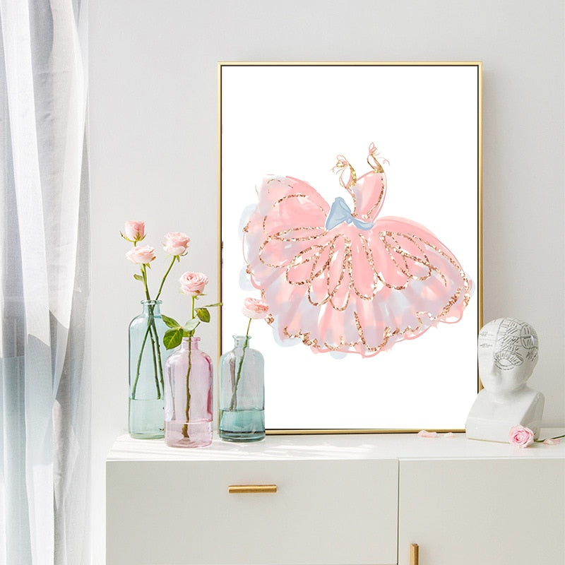 Nursery Room Dancing Girl Canvas Art