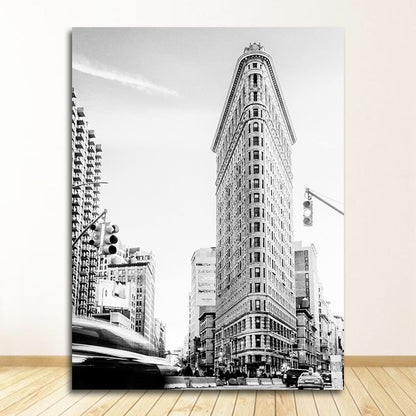 New York Statue Of Liberty Black and White Canvas Art