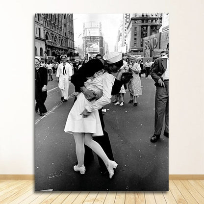 Black and White Vintage Magazine Canvas Art