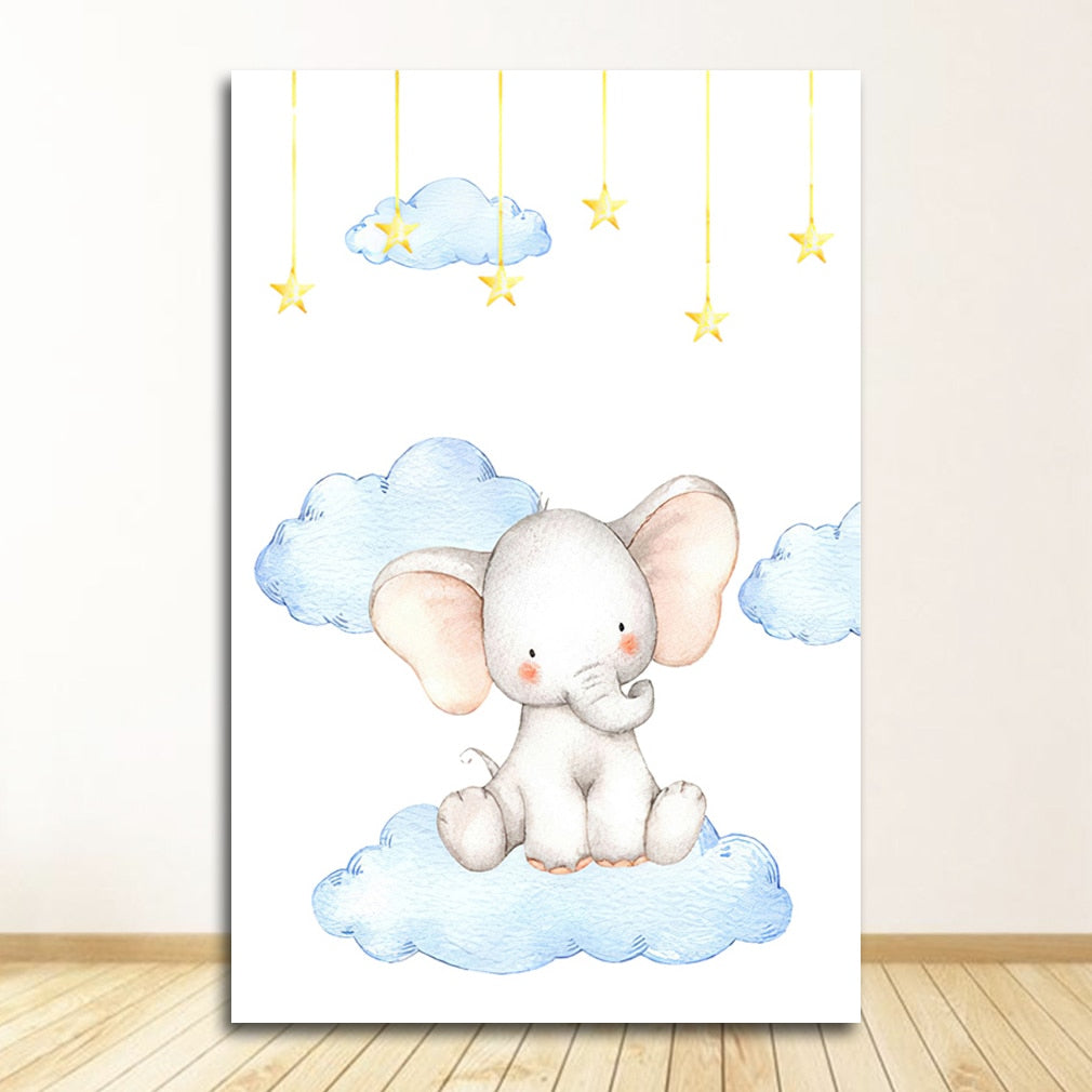 Baby Boy & Girl Nursery Canvas Art