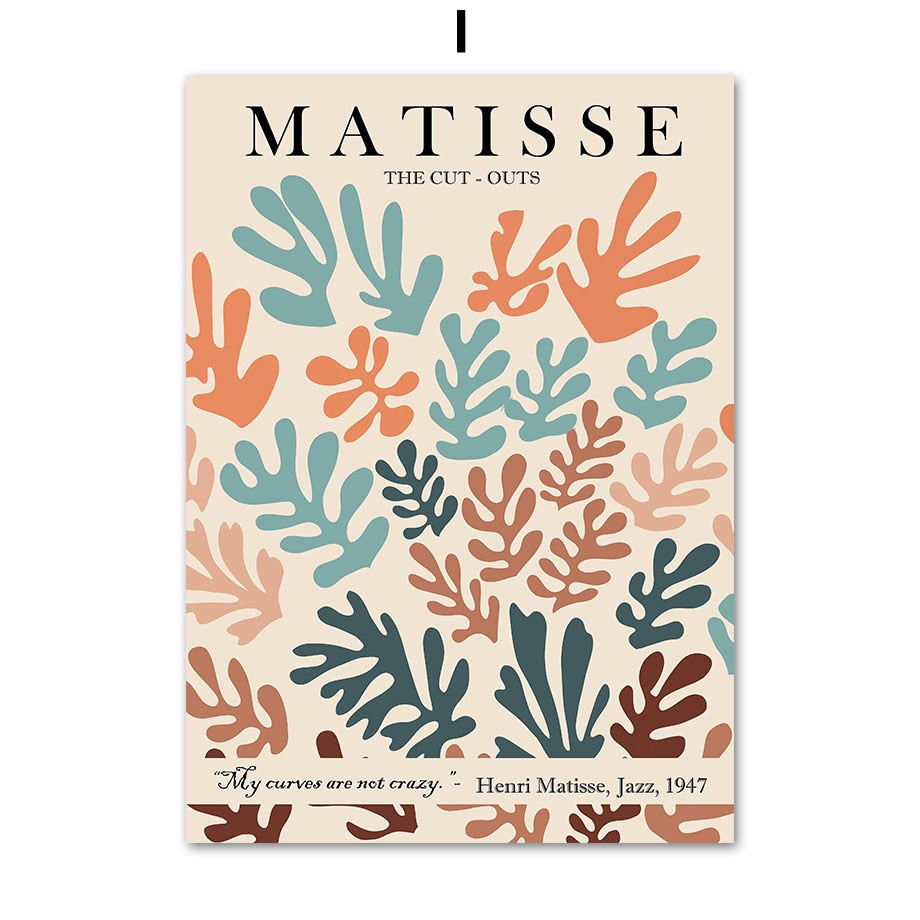 Matisse Abstract Leaves Canvas Art