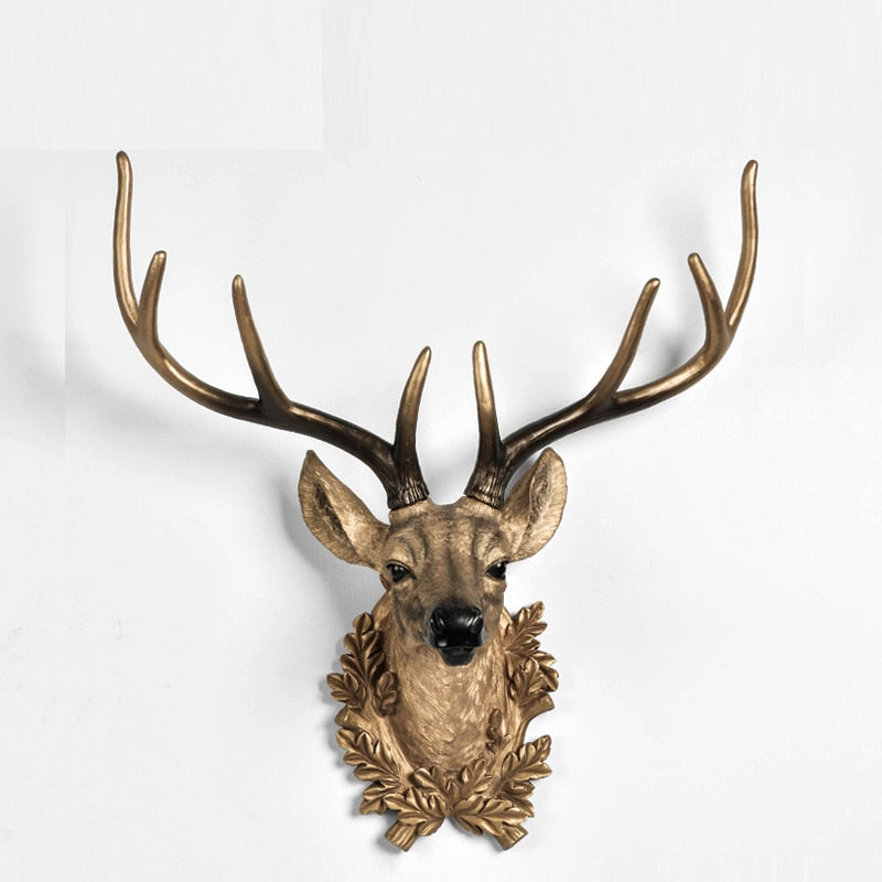 Deer Head Wall Decor Statue