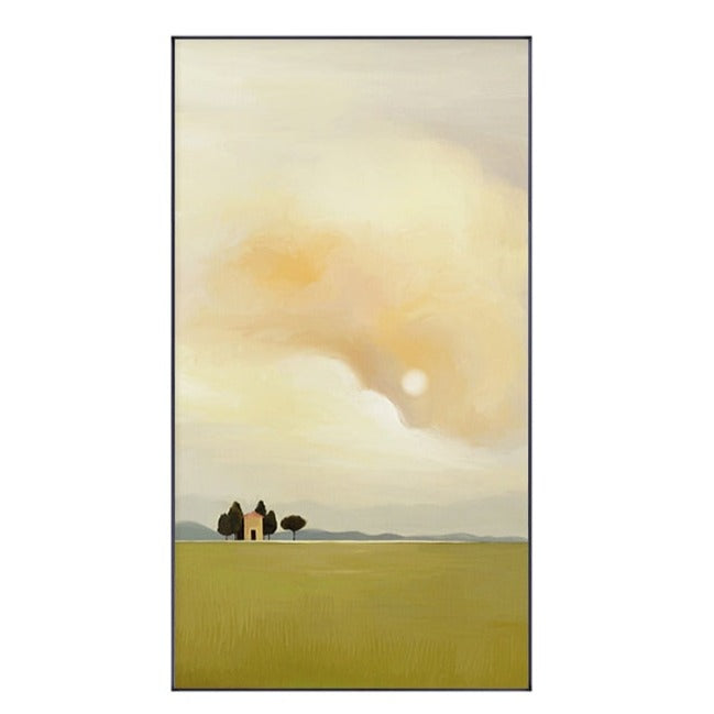 Sunset Landscape Painting Canvas Art