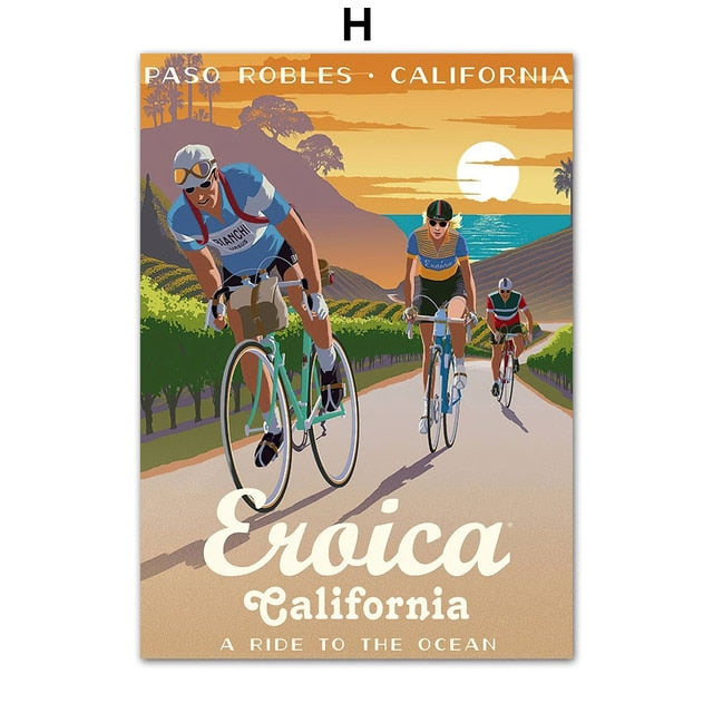 Cycling Race Tour Canvas Art