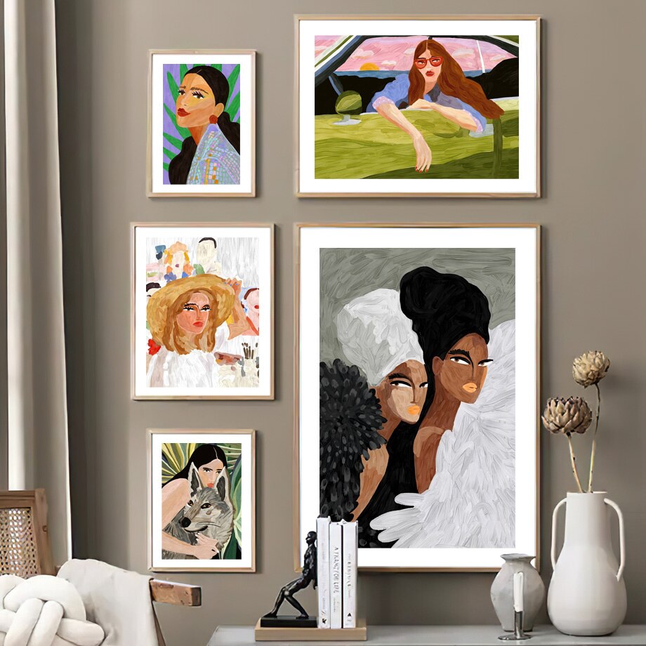 Woman Fashion Clothes Canvas Art