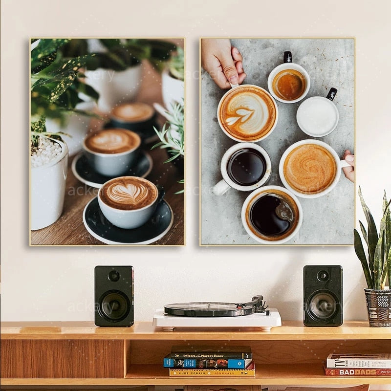 Coffee Latte Canvas Art