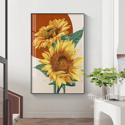 Orange Flower Canvas Art