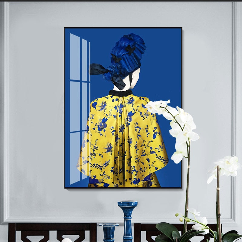 Woman in Traditional Chinese Costume Canvas Art